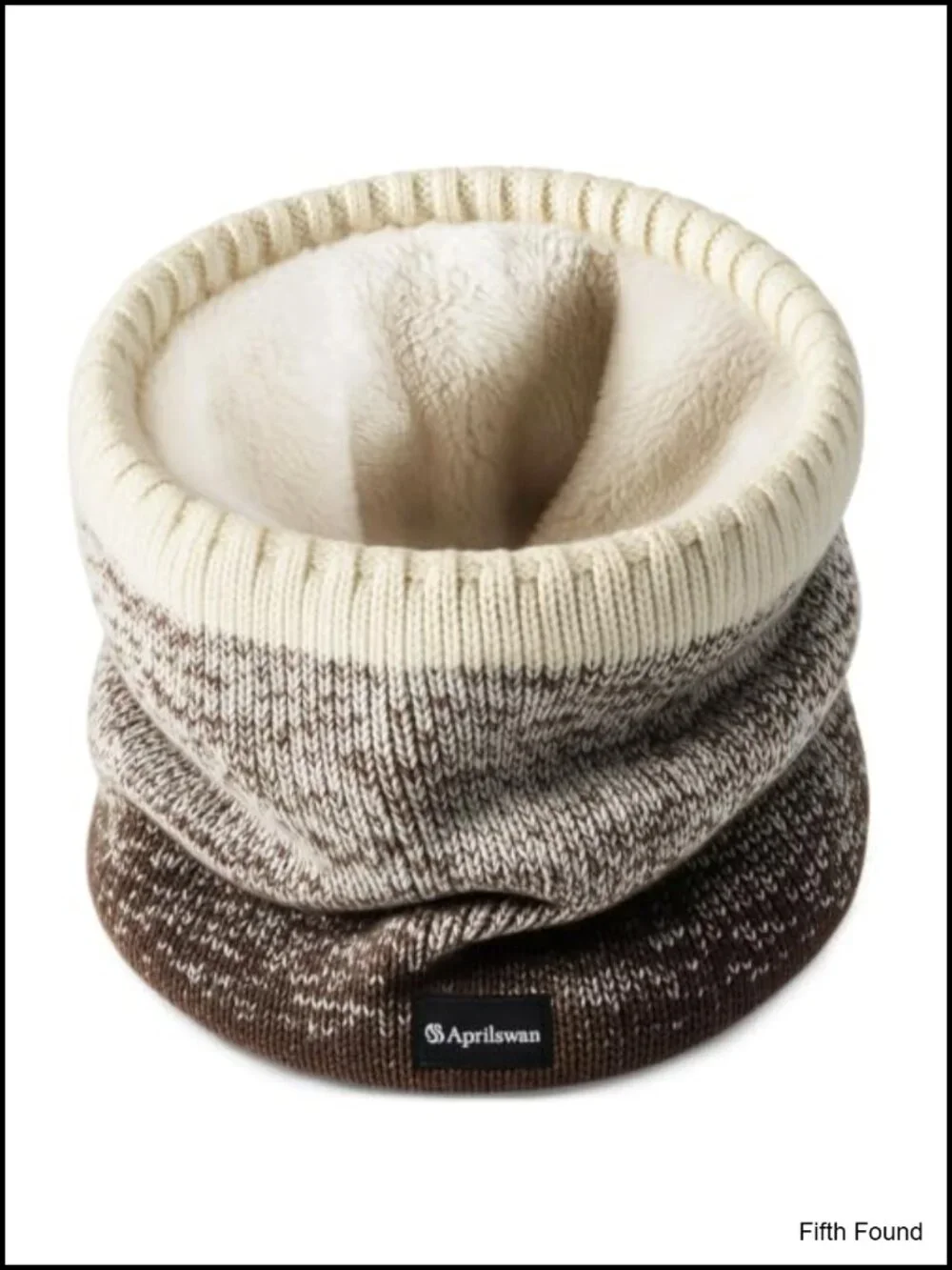 Knitted Neck Warmer Gaiter Acrylic Fleece Lined Winter Ski